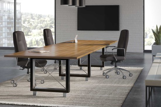 Collective conference table with Garvey R5 swivel seating
